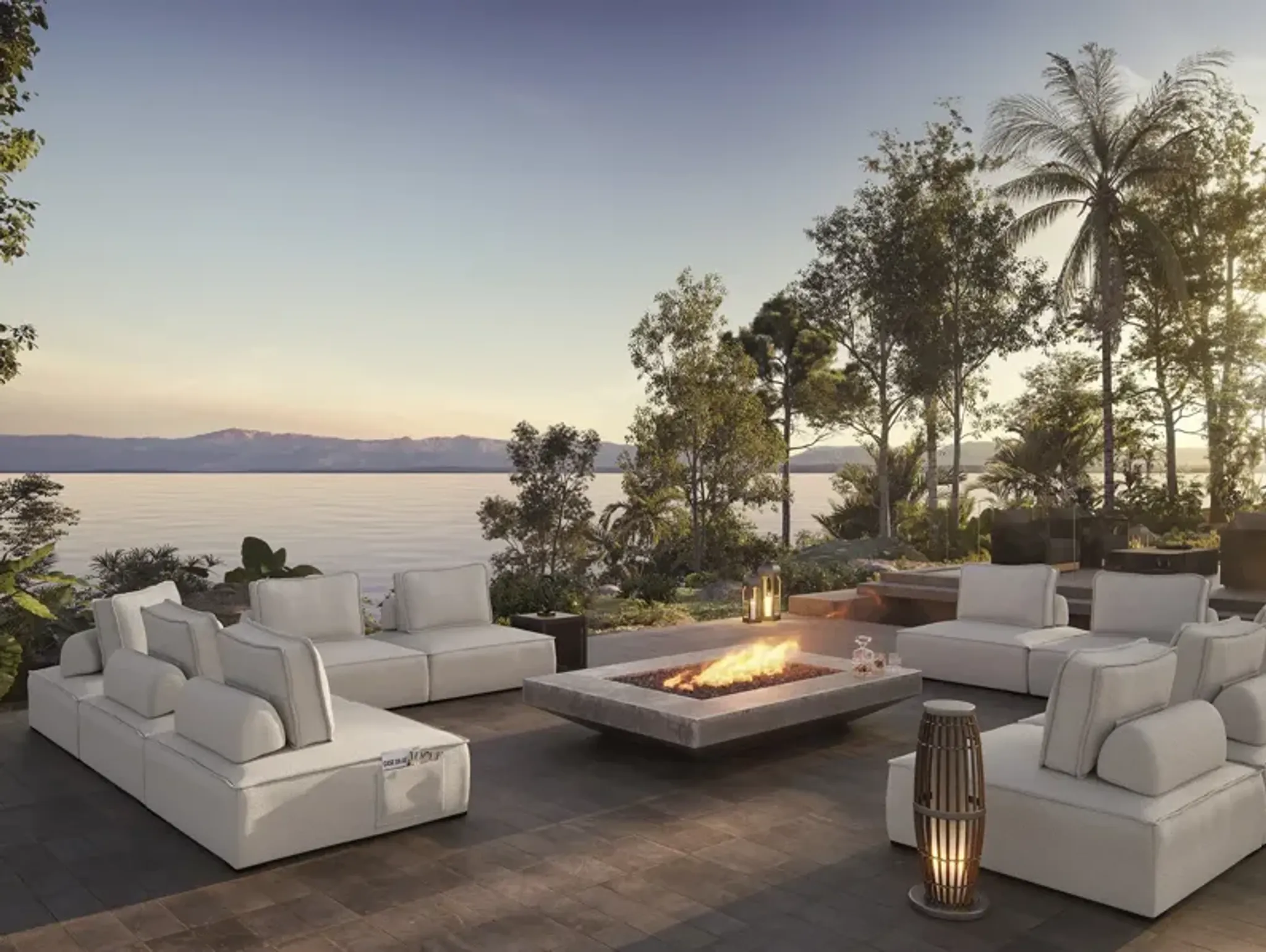 Hampton Outdoor Modular Sofa 01 Modloft | Furniture.com
