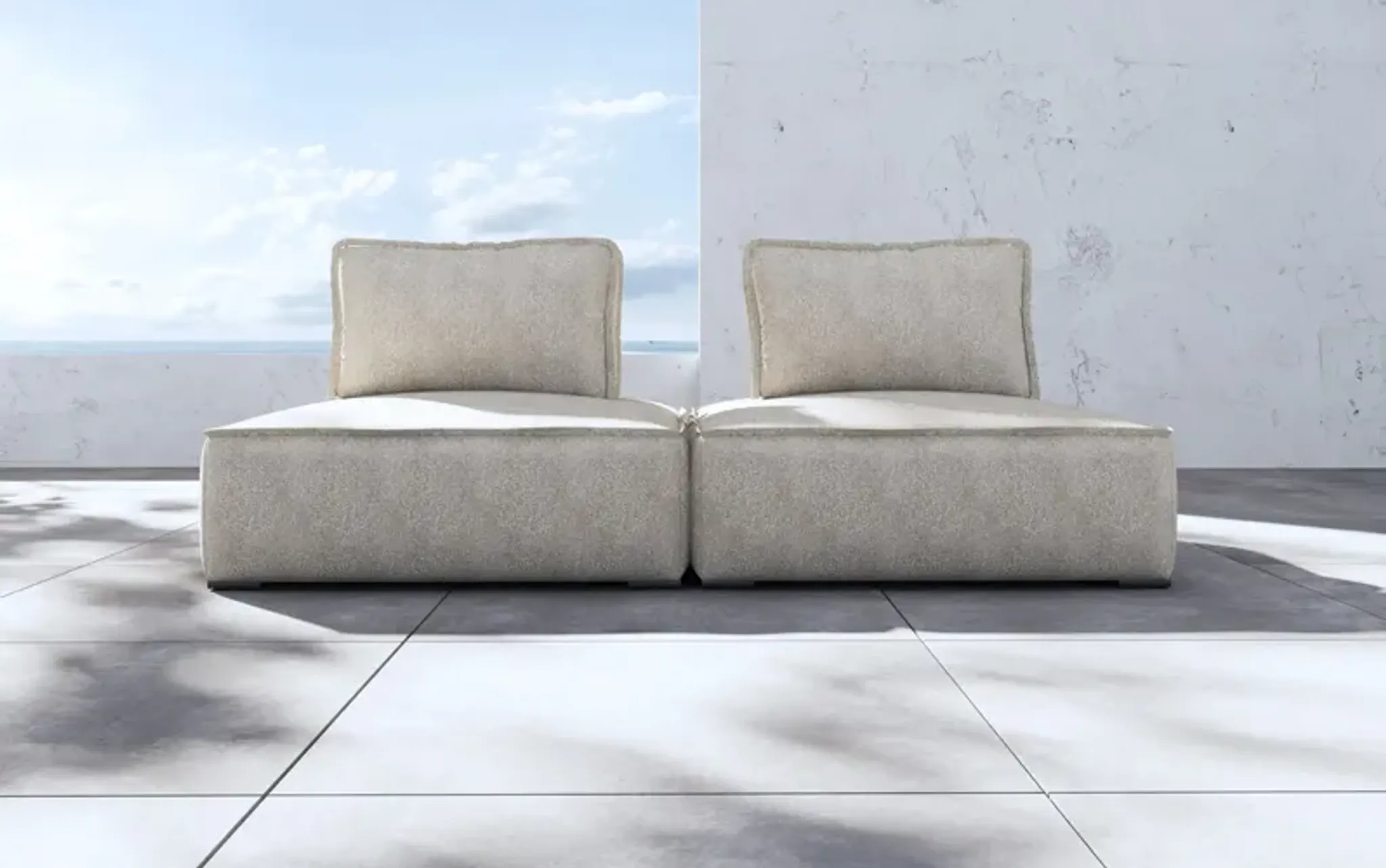 Hampton Outdoor Modular Sofa 02 Modloft | Furniture.com