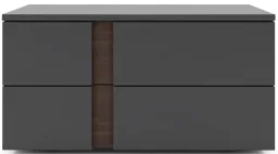 Dark Gull Gray and Black Walnut color