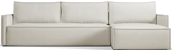 Newilla Slim Arms Sectional Sofa Bed