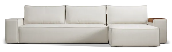 Newilla Wide Arms Sectional Sofa Bed