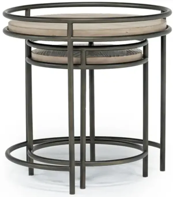 Cena Nesting Table in Natural, Set of 2