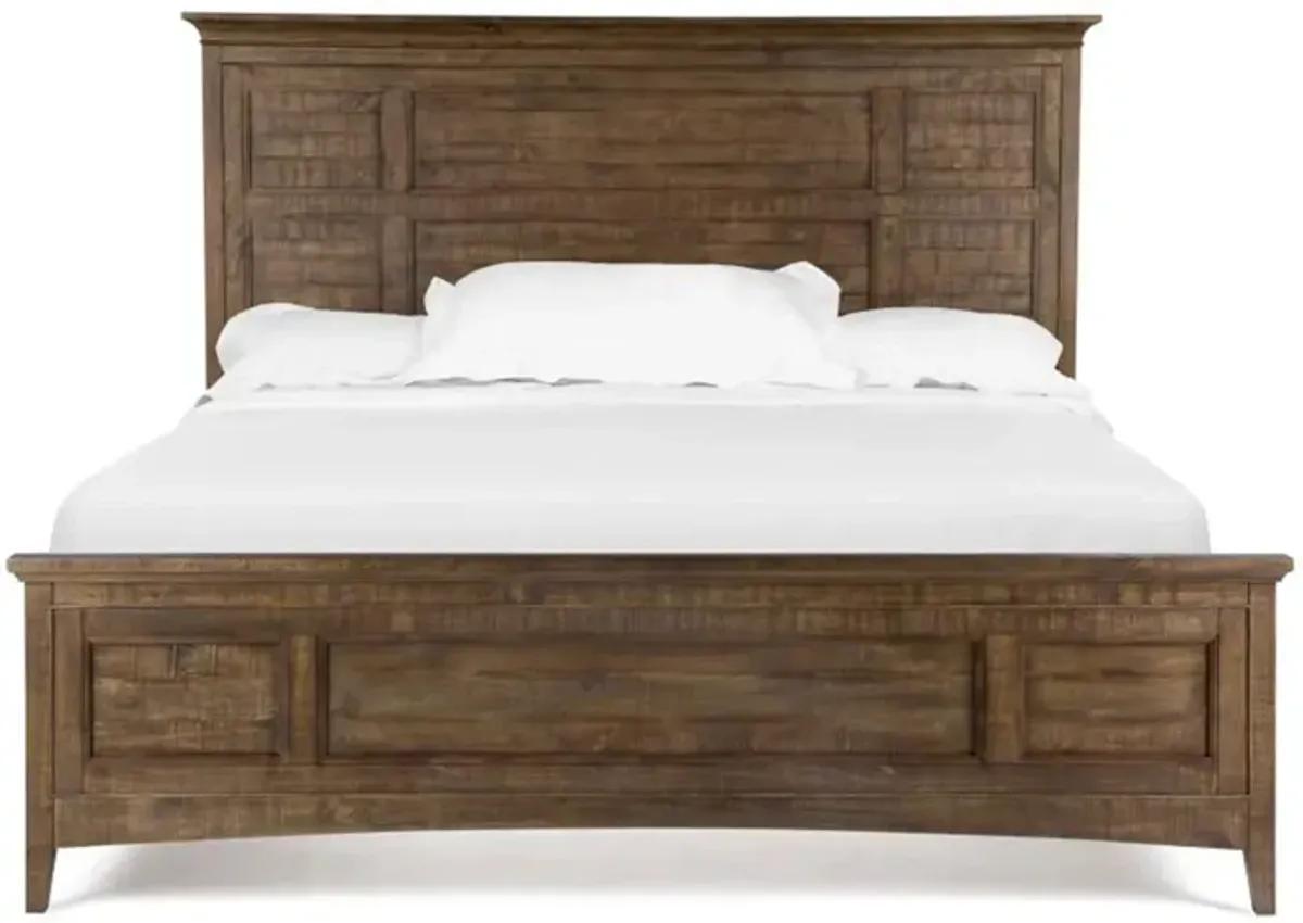 Bay Creek Panel Bed w/ Storage in Nutmeg, Queen