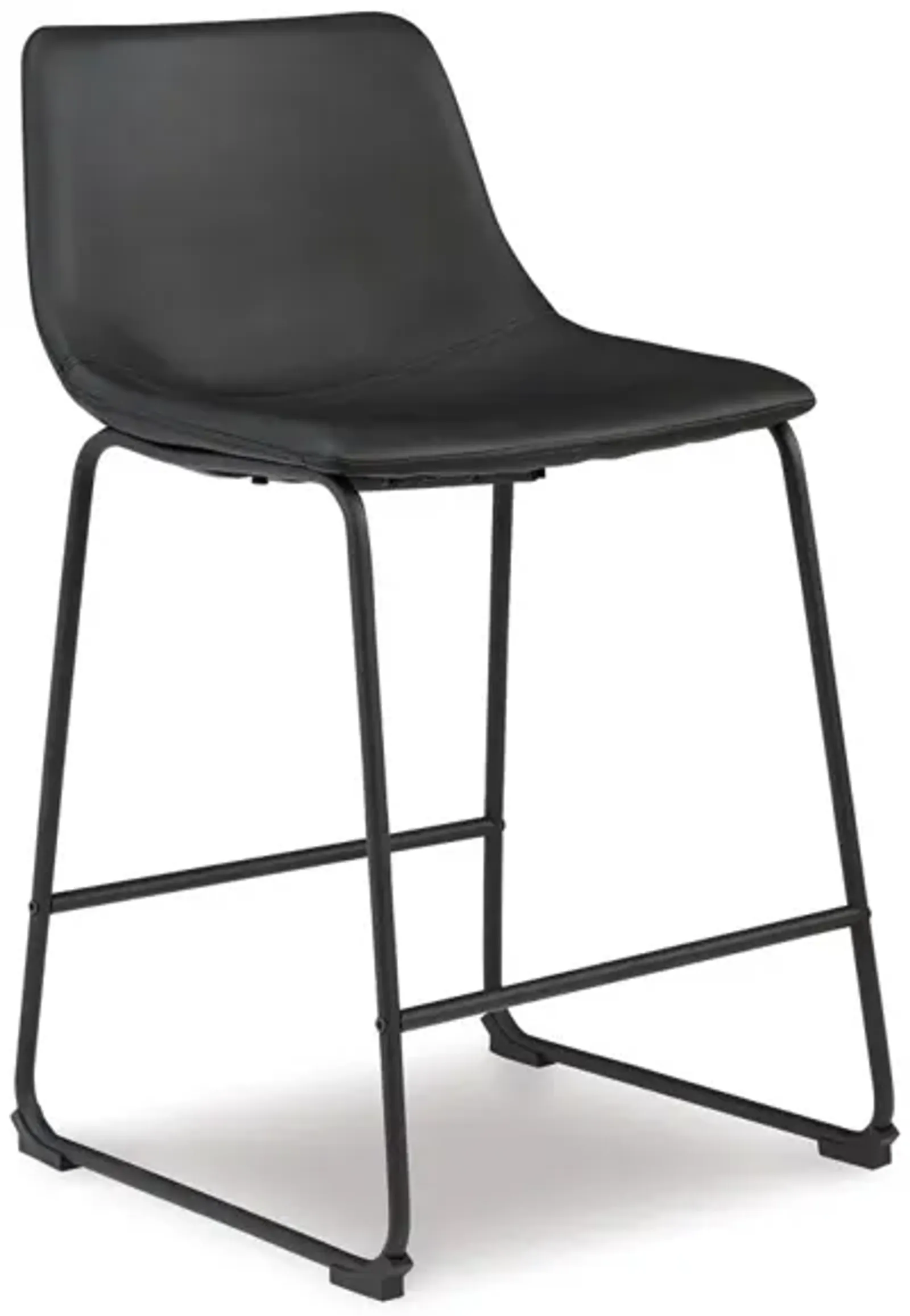 Centiar Upholstered Bar Stool in Black