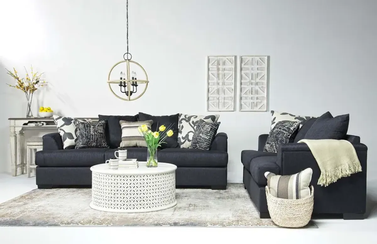 Passport Sofa & Loveseat in Aspen Valley Marine