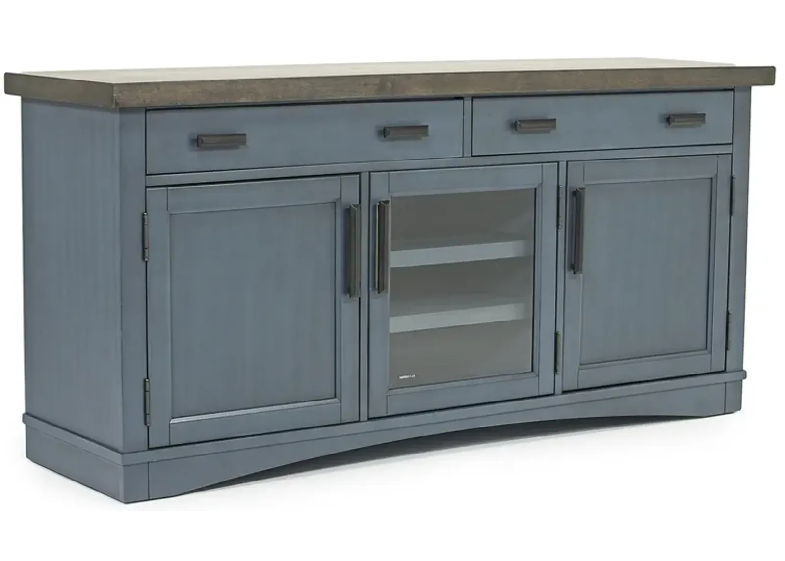 Americana Media Console in Blue, 63 Inch