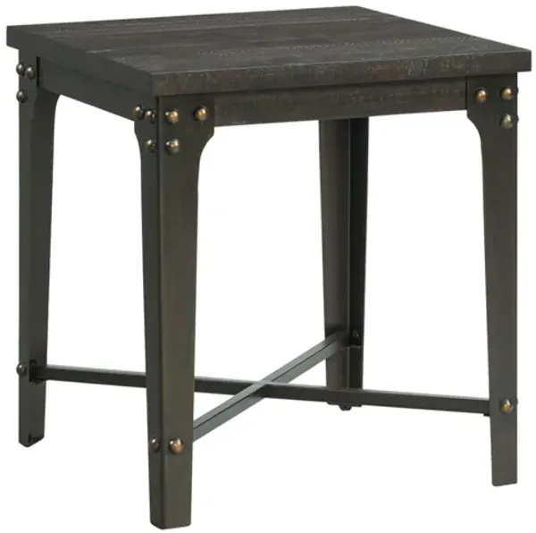 Cera End Table in Smokey Walnut