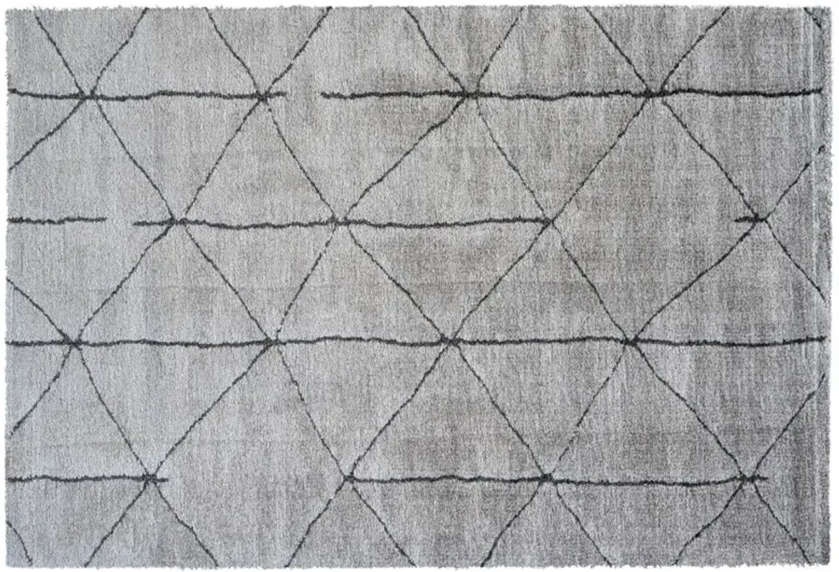 Nube Rug in Gray/Anthracite, 8x10