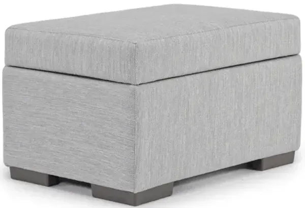 Dennon Storage Ottoman in Pebble