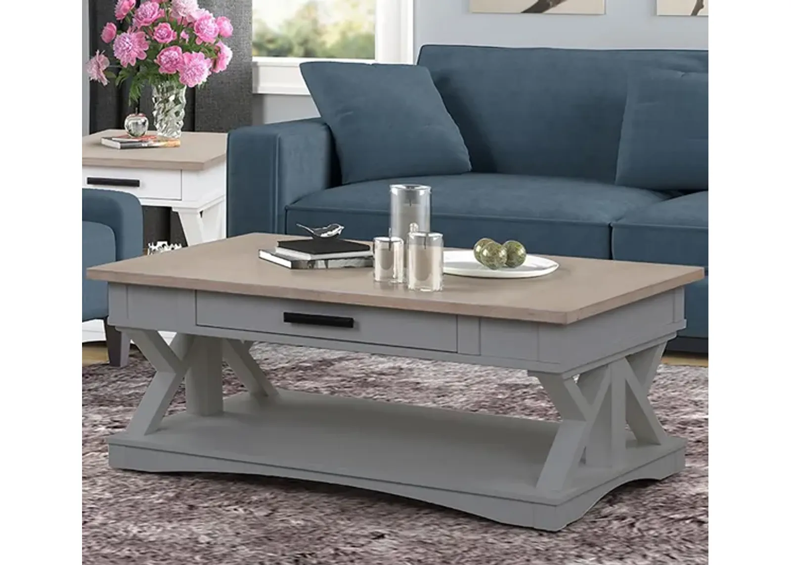 Americana Coffee Table in Gray