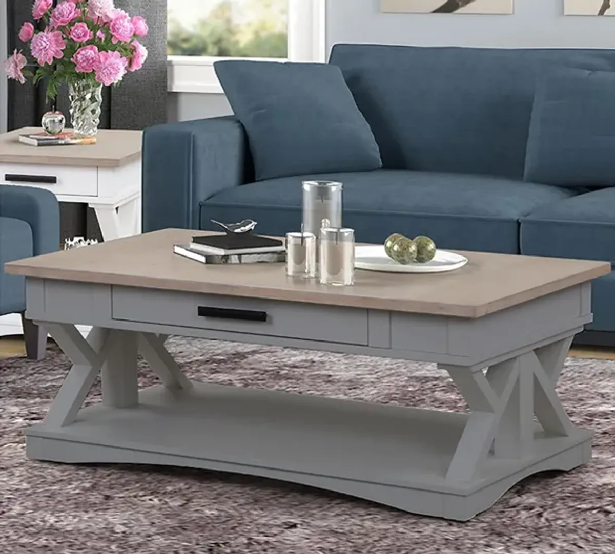 Americana Coffee Table in Gray