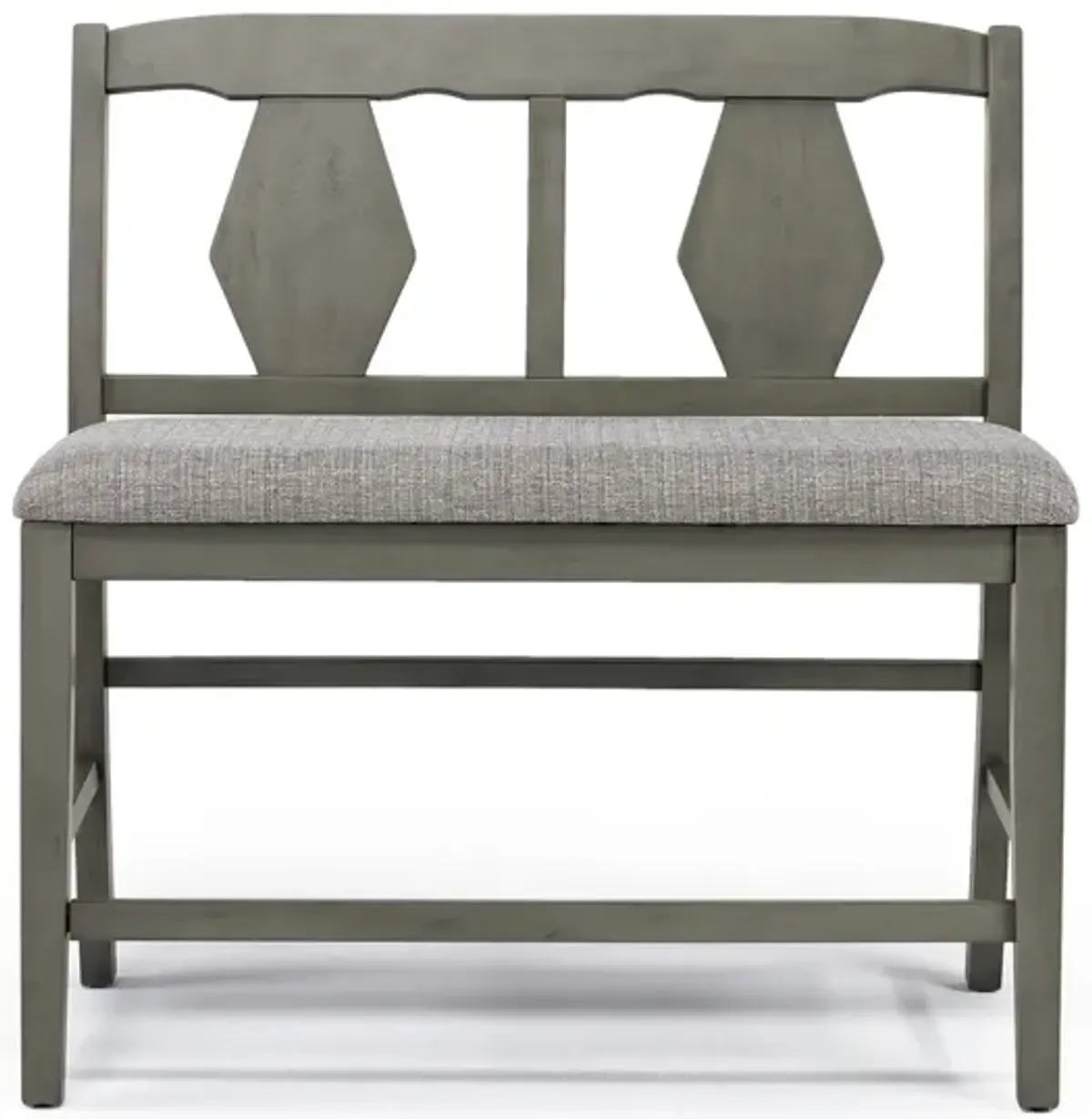 Napa Counter Height Bench in Gray