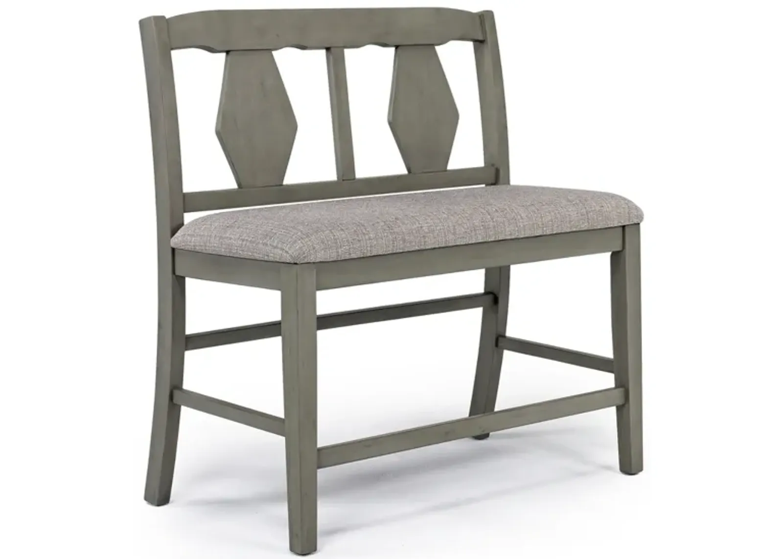 Napa Counter Height Bench in Gray