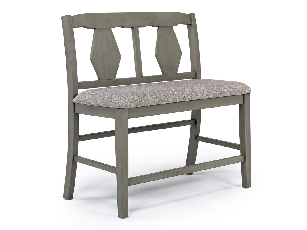 Napa Counter Height Bench in Gray