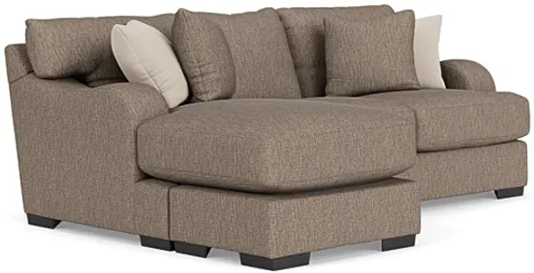 Catamaran Reversible Sofa Chaise in Coconut Stone