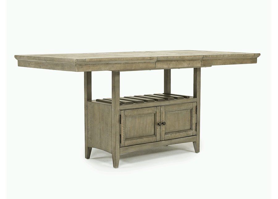 Bay Creek Counter Height Extendable Dining Table in Light Gray