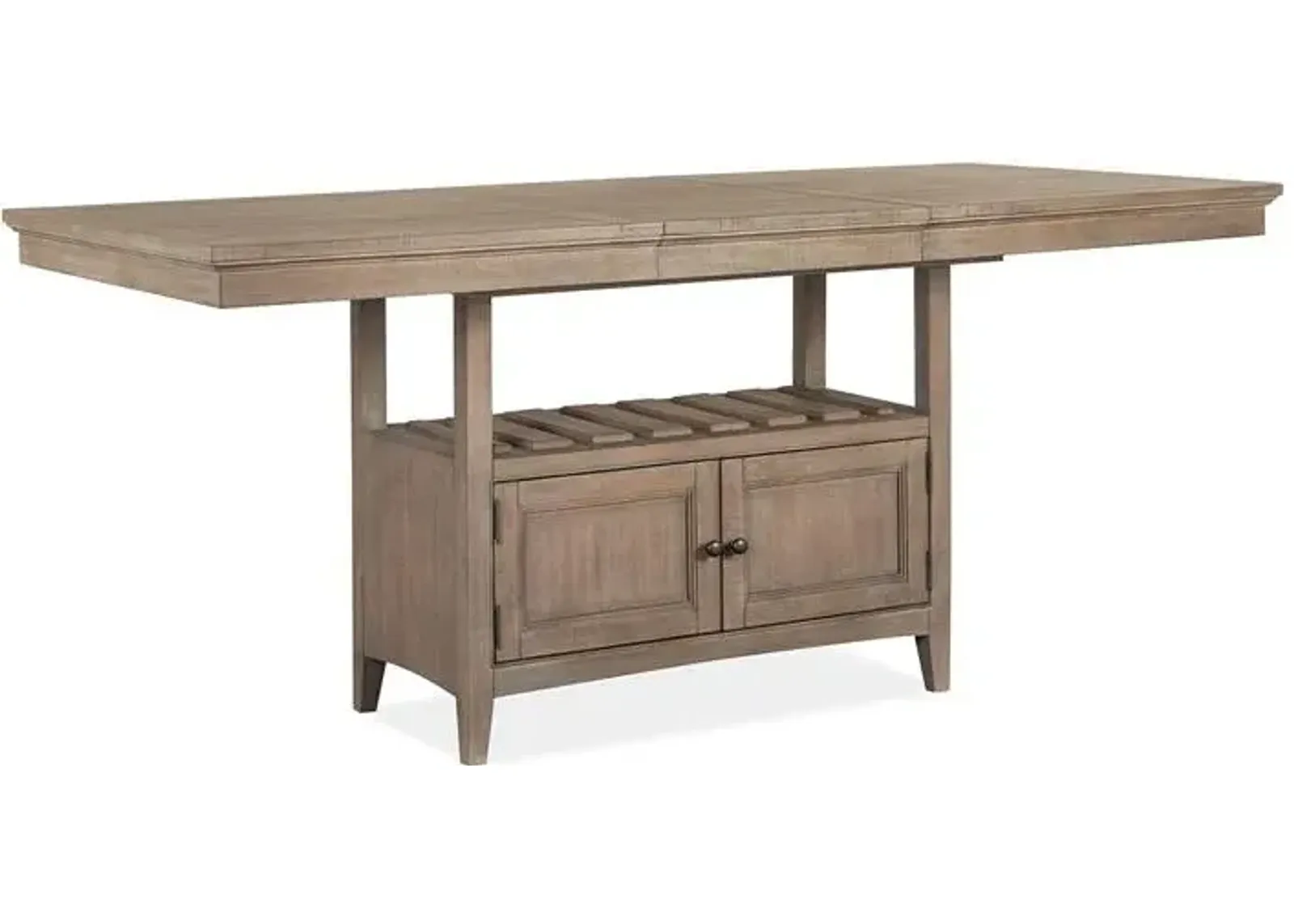 Bay Creek Counter Height Extendable Dining Table in Light Gray