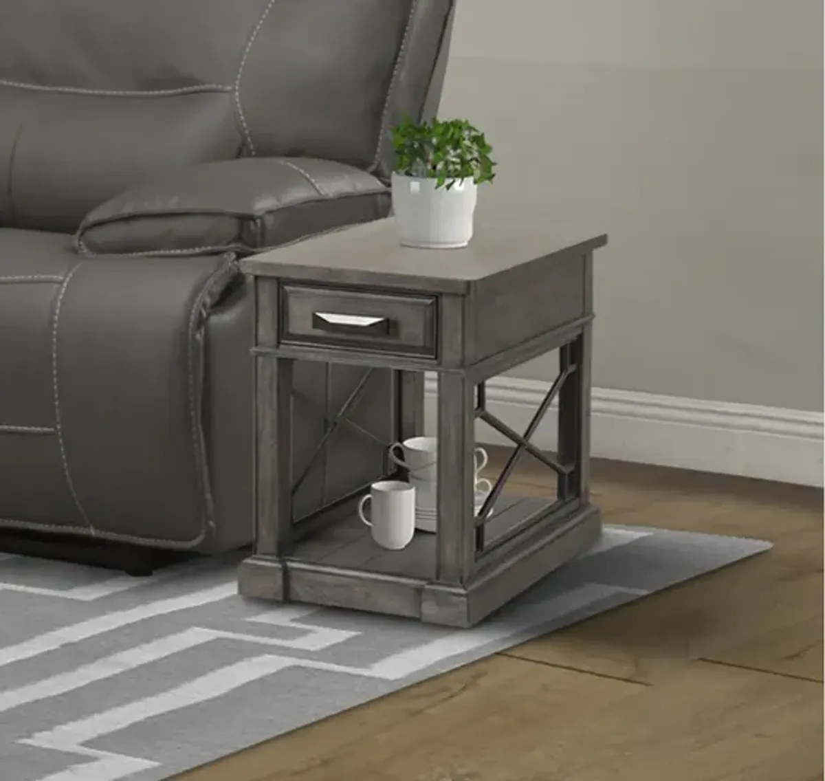 Sundance Chairside Table in Gray