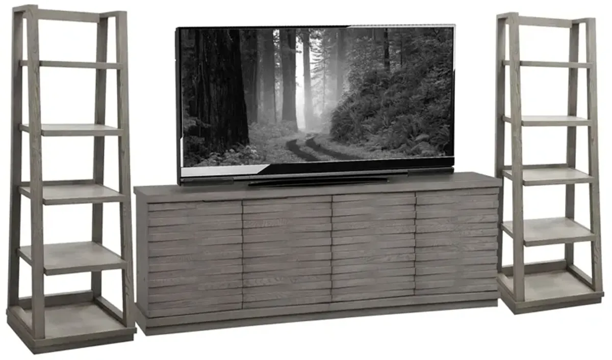 Pure Modern Angled Media Console in Moonstone, 76 Inch