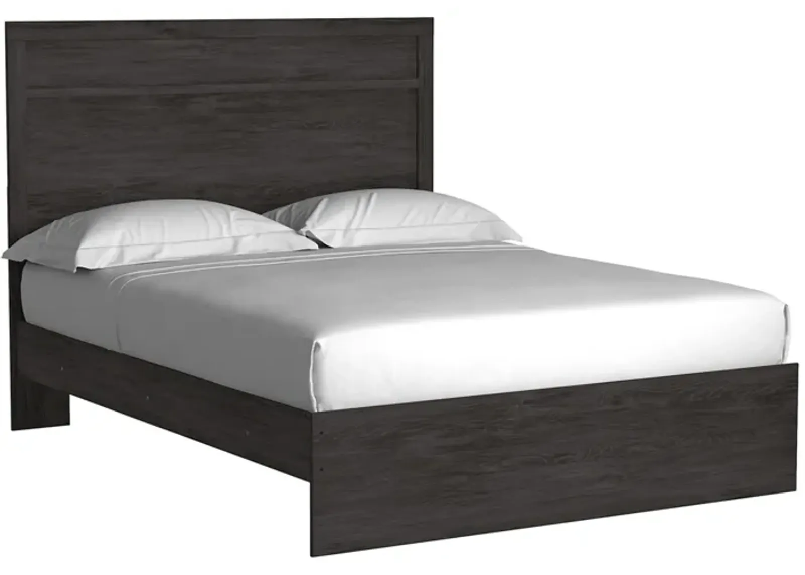 Stelsie Panel Bed in Charcoal, Queen