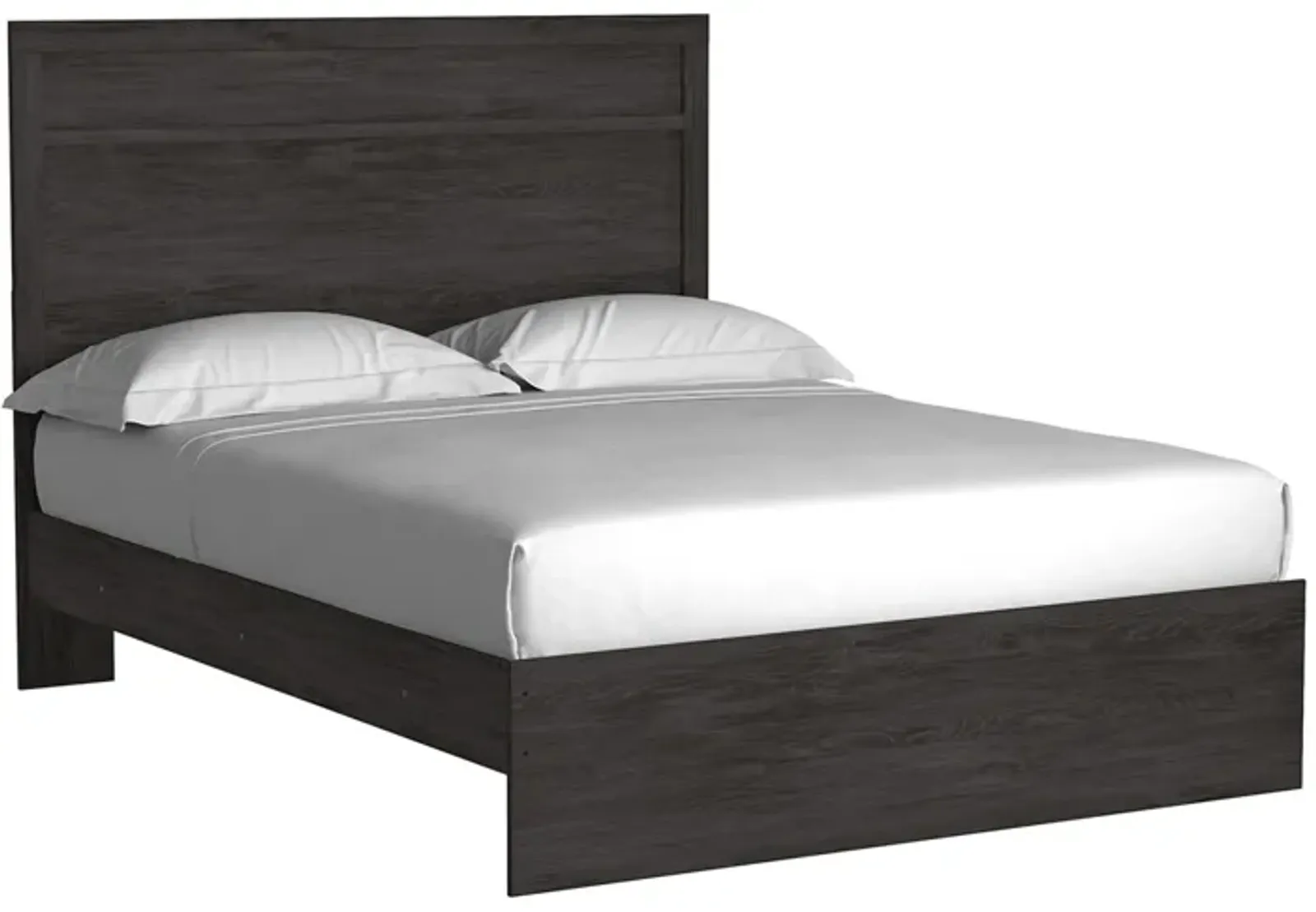 Stelsie Panel Bed in Charcoal, Queen