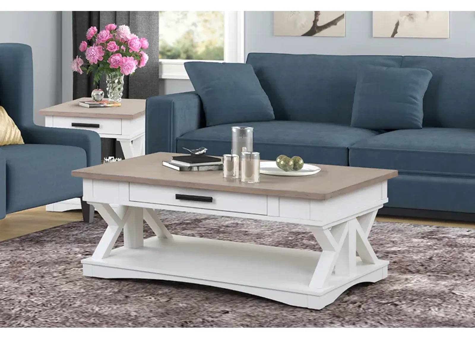 Americana Coffee Table in White