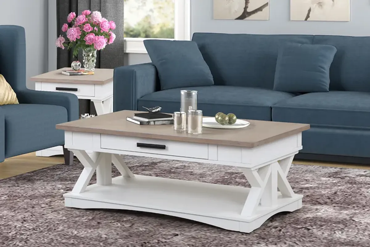 Americana Coffee Table in White