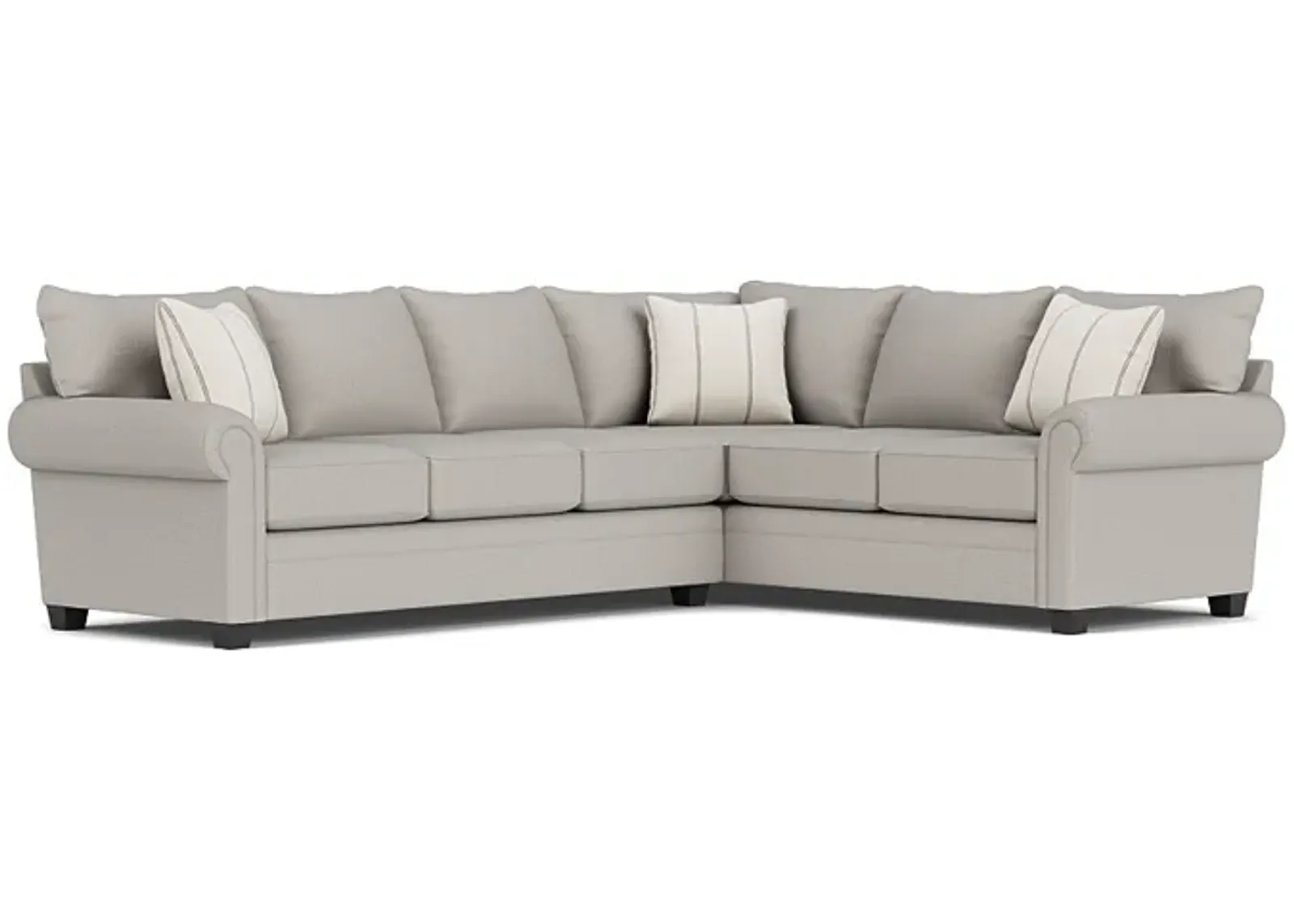 Cordoba Tux Sofa Sectional in Splash Linen, Left Facing