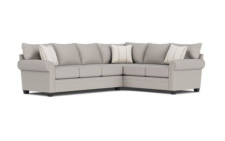 Cordoba Tux Sofa Sectional in Splash Linen, Left Facing