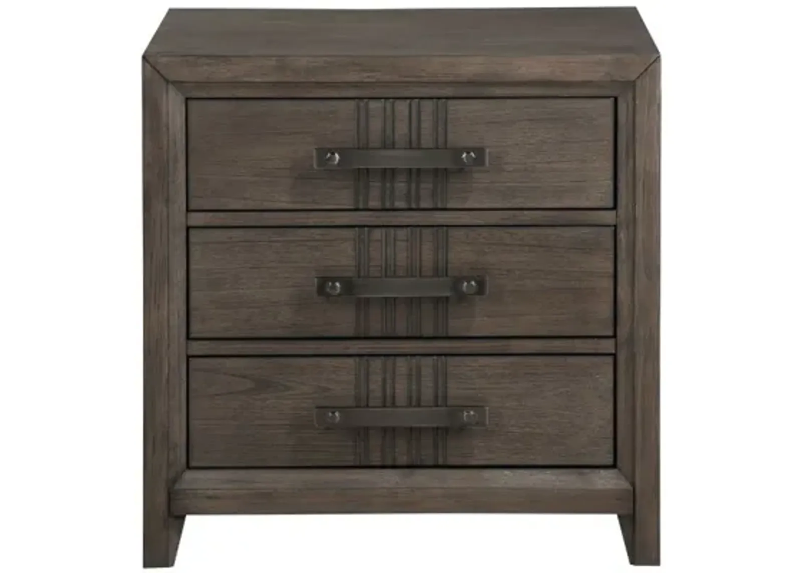 Landon 3 Drawer Nightstand in Walnut