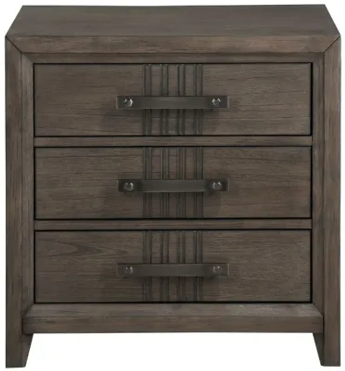 Landon 3 Drawer Nightstand in Walnut