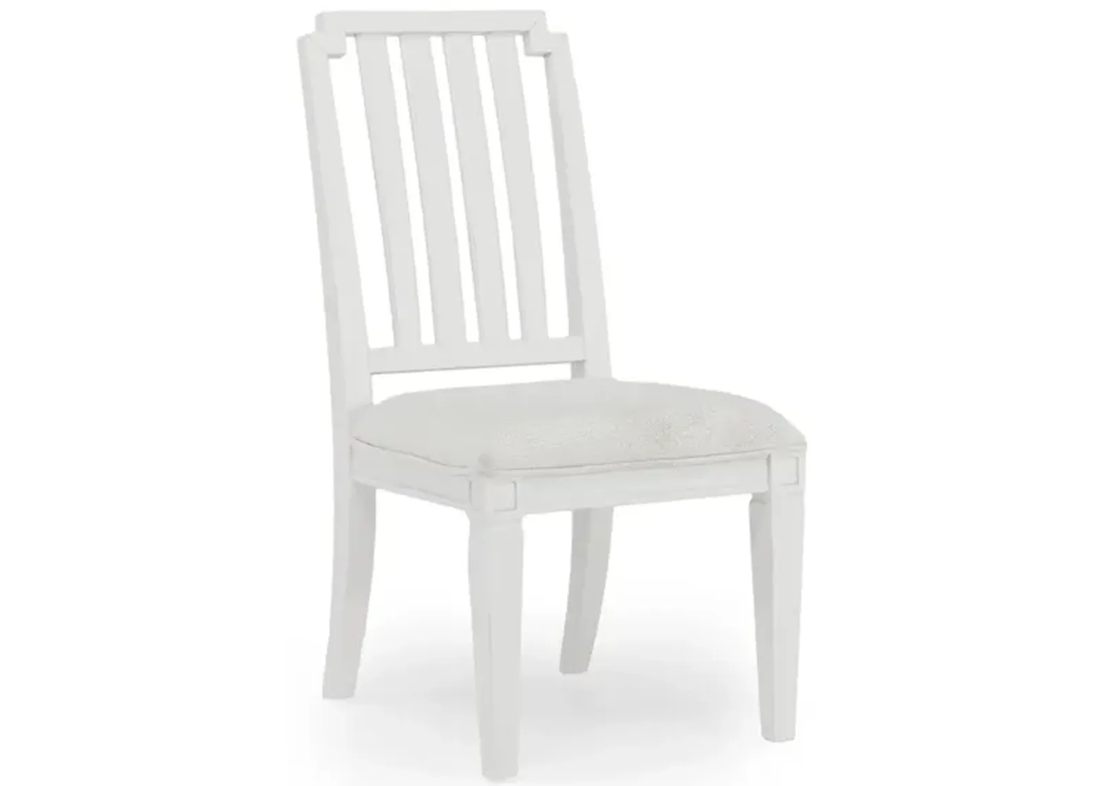 Willowbrook Side Chair in Egg Shell White, Slat