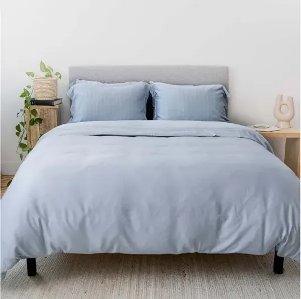 Iced Duvet Set in Light Blue, Twin