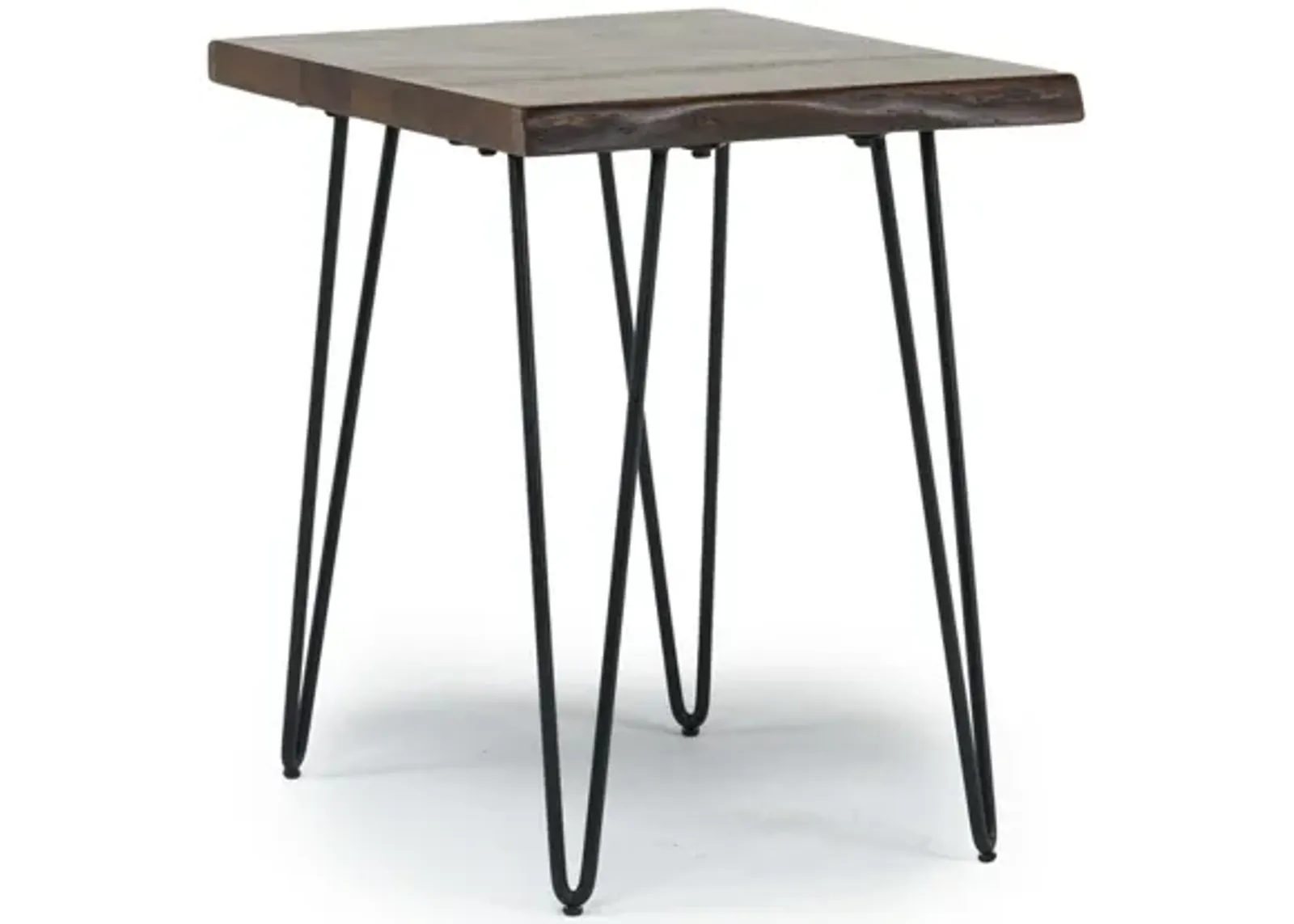 Natures Edge Chairside Table in Chestnut/Black