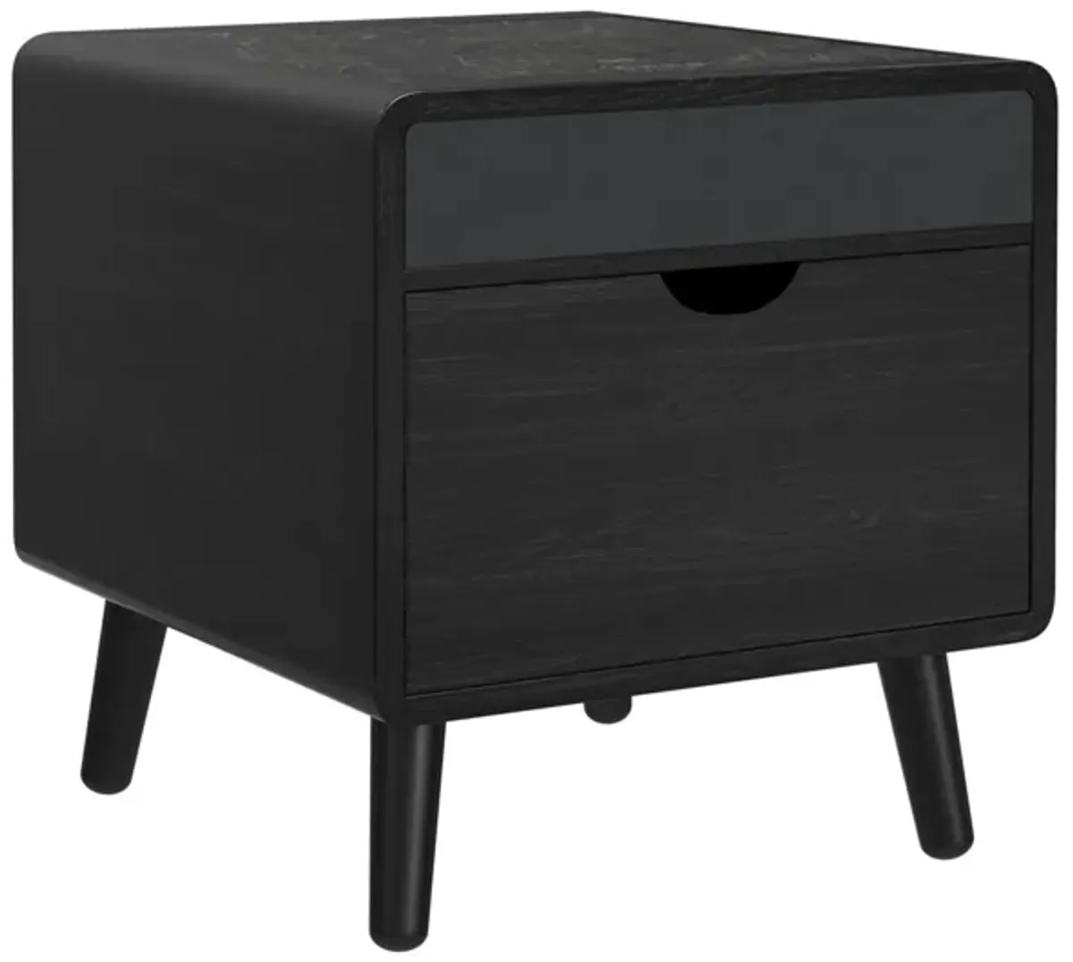 Halo End Table in Black