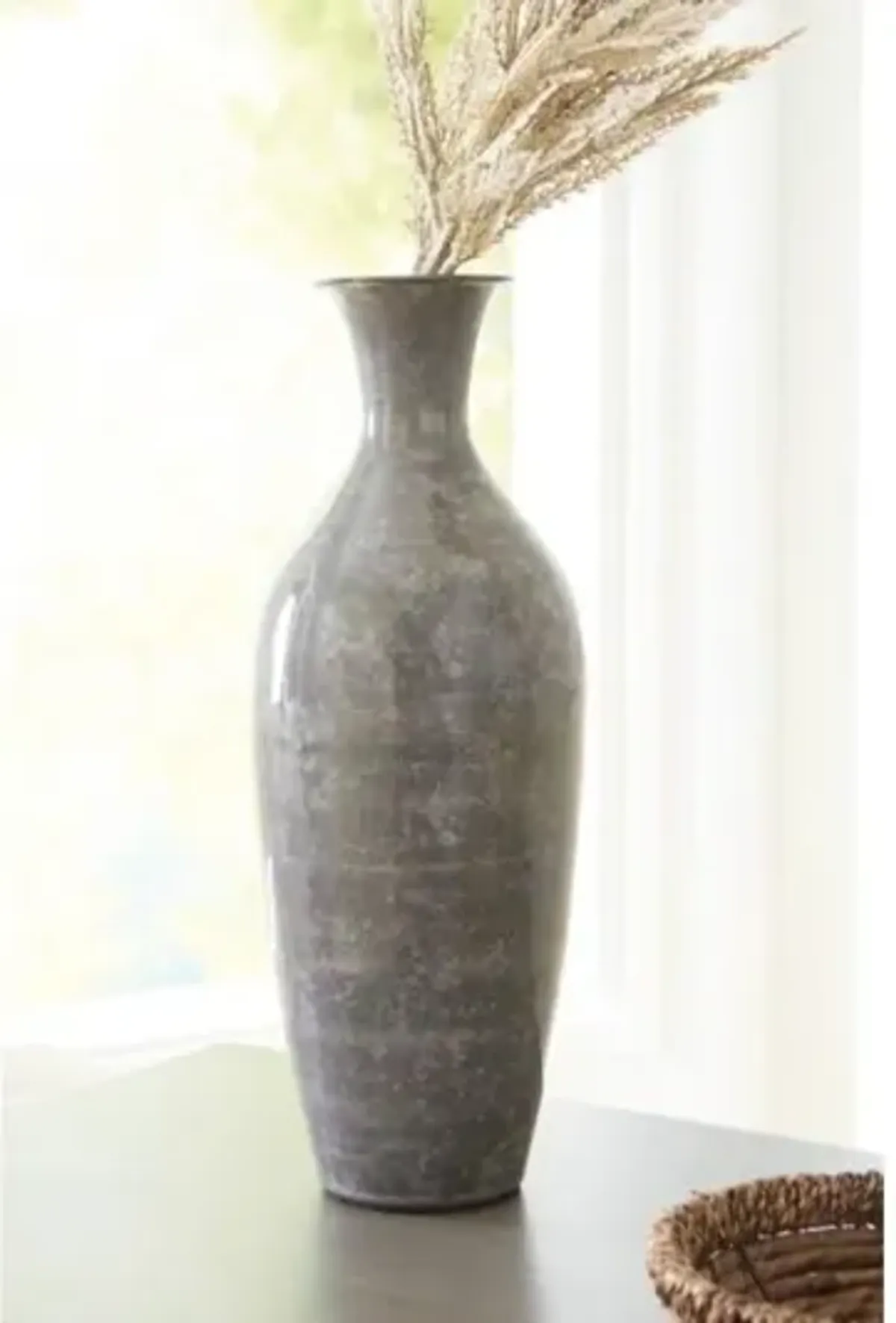 Brockwich Medium Vase in Antique Gray