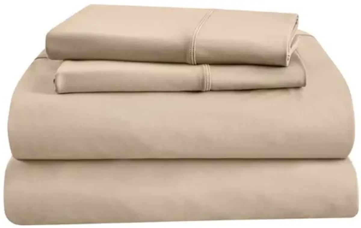 Tempur-Pedic Pro Performance Sheets in Sandstone, Split CA King (2)