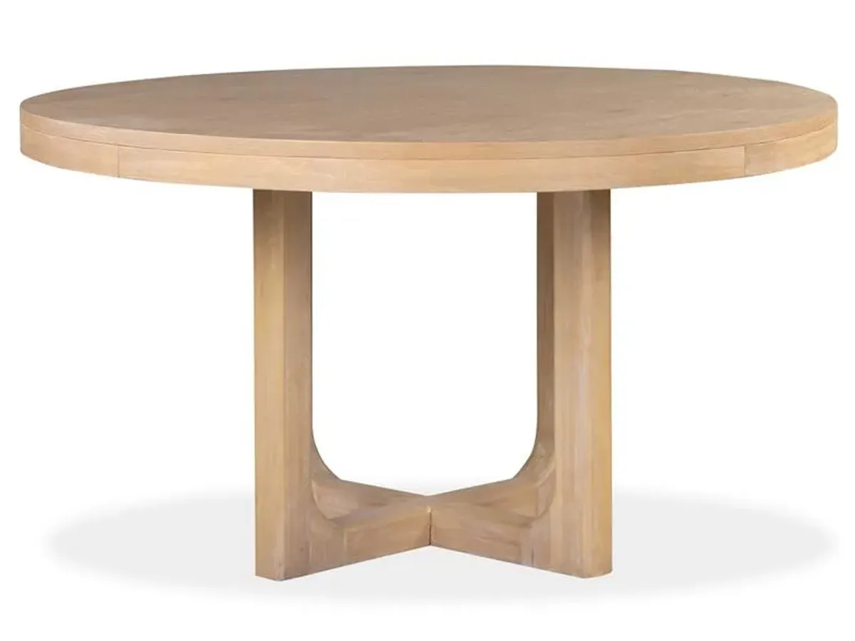 White Oak Round Dining Table in Butternut