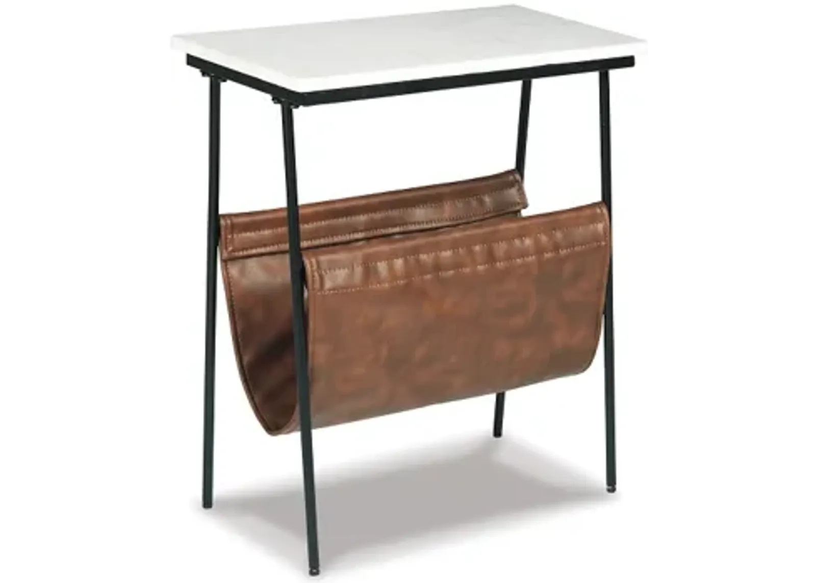 Etanbury Accent Table in Brown/Black/White