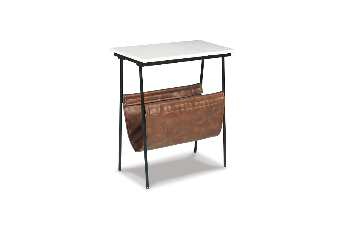 Etanbury Accent Table in Brown/Black/White