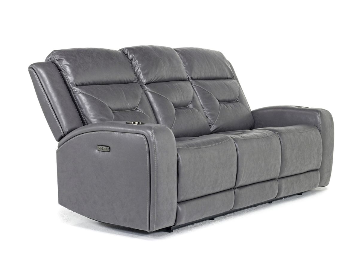 Tahoe 2 Power Sofa in Charcoal