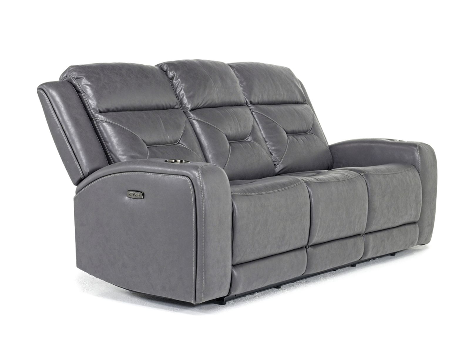 Tahoe 2 Power Sofa in Charcoal