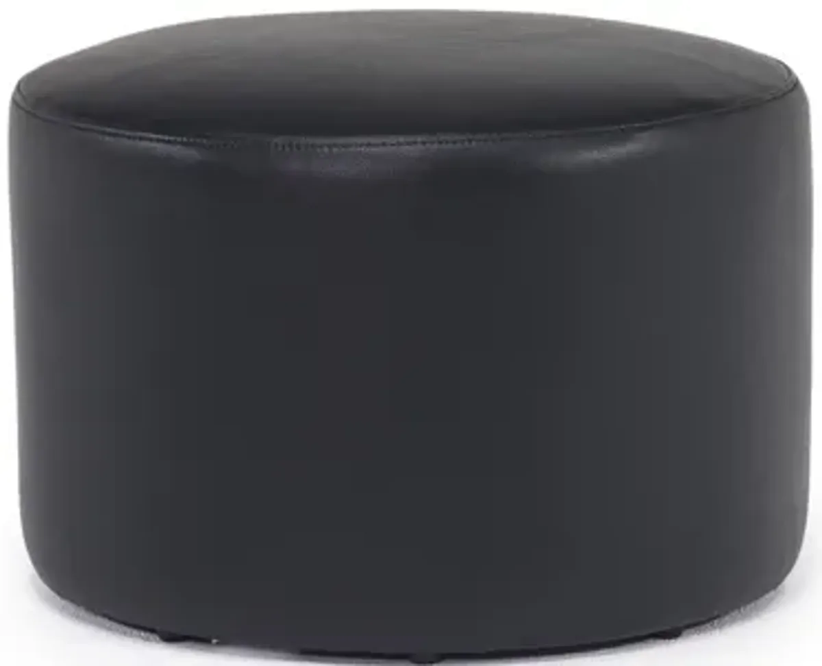 Azuza Accent Ottoman in Black