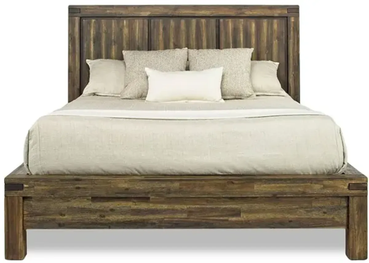 Meadow Panel Bed in Brown, Eastern King