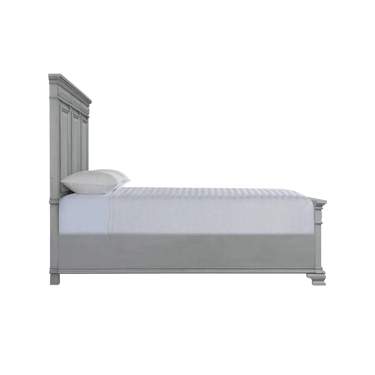 Calloway Panel Bed in Gray, Queen