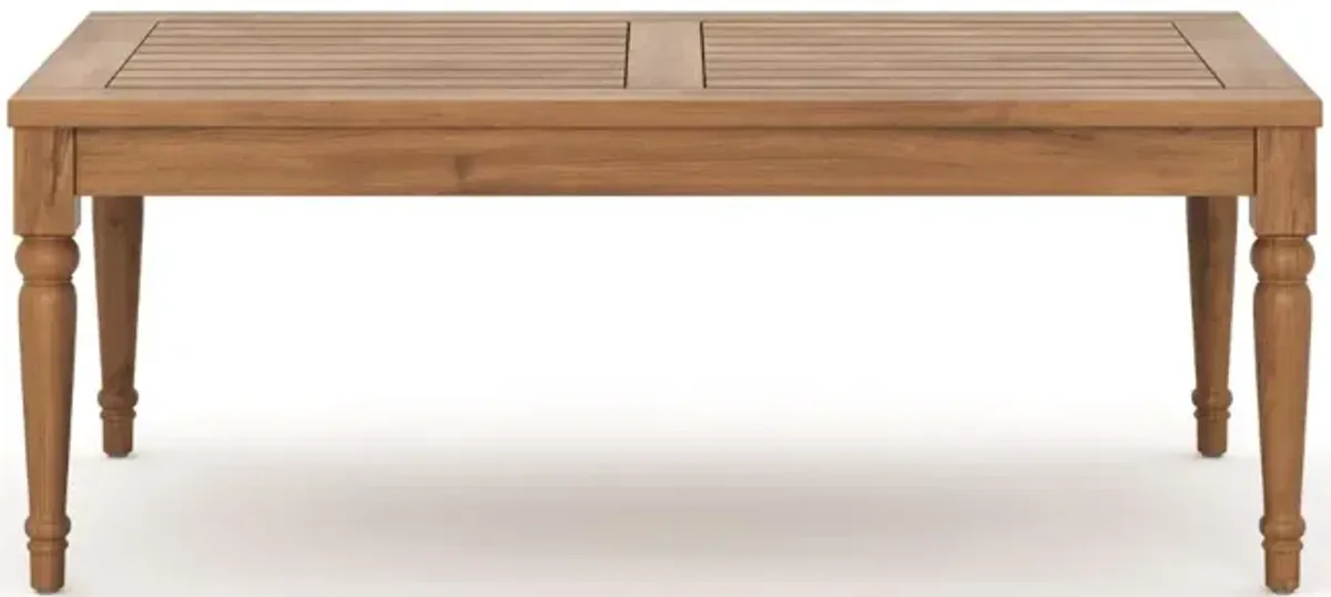 Savannah Outdoor Cocktail Table in Brown