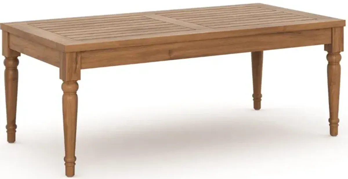 Savannah Outdoor Cocktail Table in Brown