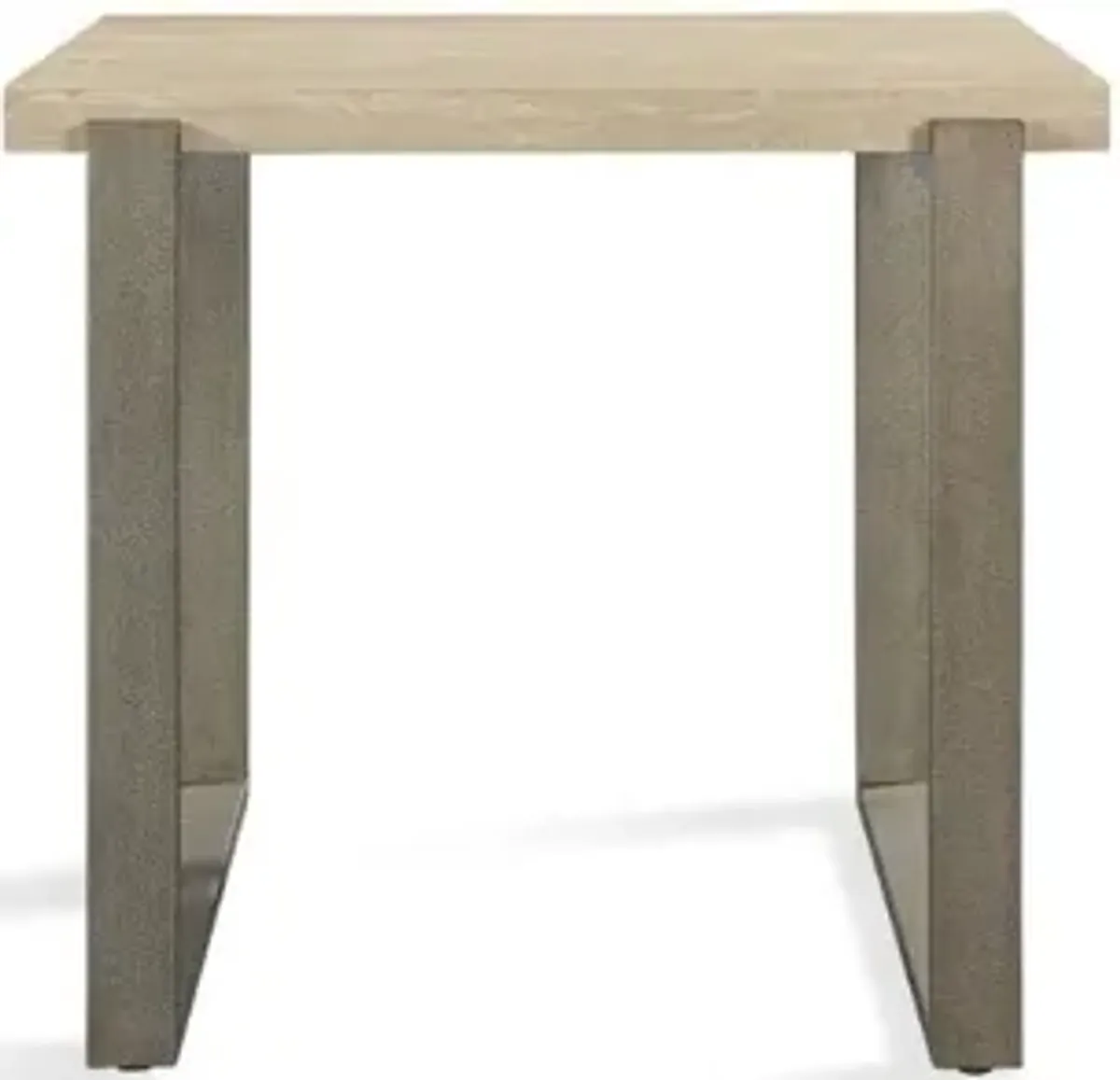 Ariela End Table in Travertine