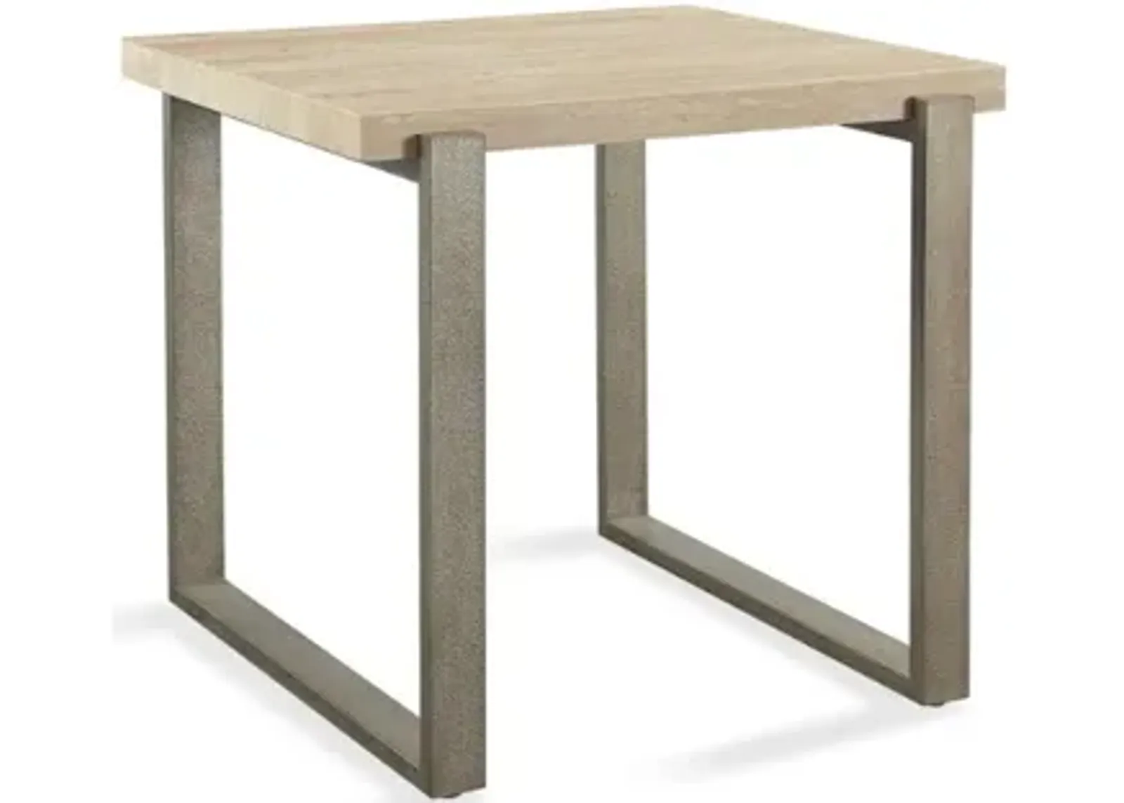 Ariela End Table in Travertine