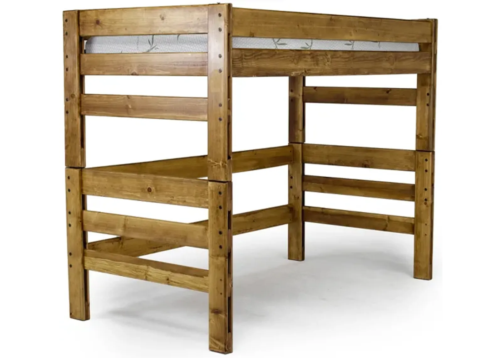 Young Pioneer Loft Bed in Natural, Twin